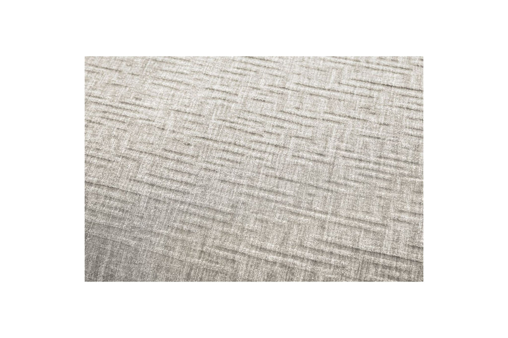 MEGEVE fixed corner sofa in textured fabric - Right-hand corner - BOBOCHIC - The Bradery