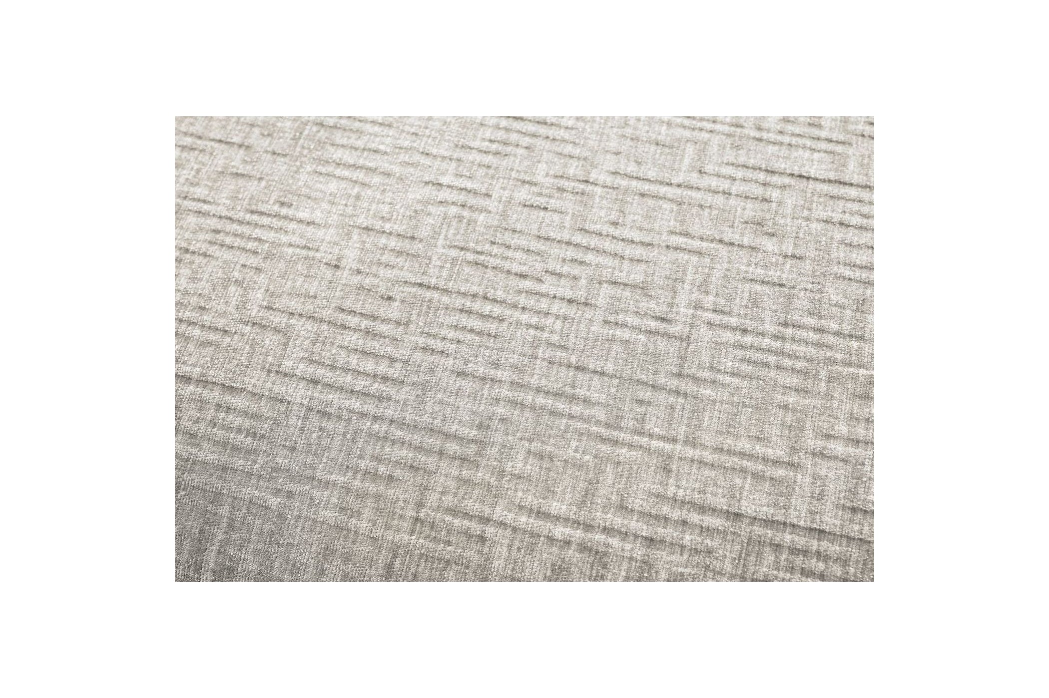 MEGEVE fixed corner sofa in textured fabric - Right-hand corner - BOBOCHIC - The Bradery