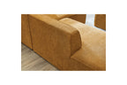 MEGEVE fixed corner sofa in textured fabric - Right-hand corner - BOBOCHIC - The Bradery