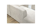 MEGEVE fixed corner sofa in textured fabric - Right-hand corner - BOBOCHIC - The Bradery