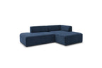 MEGEVE fixed corner sofa in textured fabric - Right-hand corner - BOBOCHIC - The Bradery