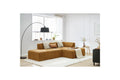 MEGEVE fixed corner sofa in textured fabric - Right-hand corner - BOBOCHIC - The Bradery