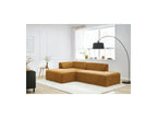 MEGEVE fixed corner sofa in textured fabric - Left-hand corner - BOBOCHIC - The Bradery