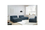 MEGEVE fixed corner sofa in textured fabric - Left-hand corner - BOBOCHIC - The Bradery