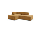 MEGEVE fixed corner sofa in textured fabric - Left-hand corner - BOBOCHIC - The Bradery