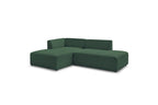 MEGEVE fixed corner sofa in textured fabric - Left-hand corner - BOBOCHIC - The Bradery