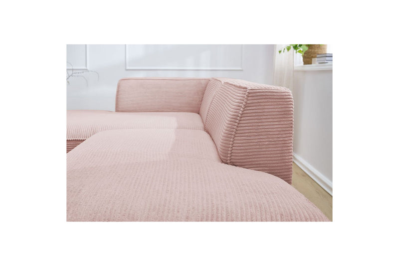 MEGEVE fixed corner sofa in corduroy - Left corner - BOBOCHIC - The Bradery