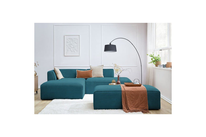 MEGEVE fixed corner sofa in corduroy - Left corner - BOBOCHIC - The Bradery