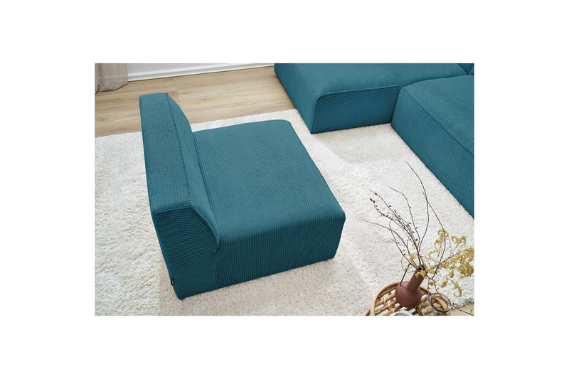 MEGEVE fixed corner sofa in corduroy - Left corner - BOBOCHIC - The Bradery