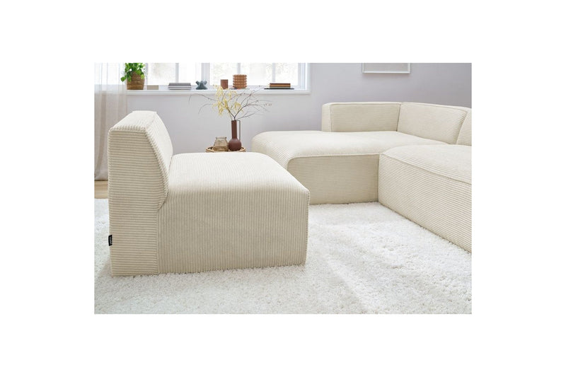 MEGEVE fixed corner sofa in corduroy - Left corner - BOBOCHIC - The Bradery