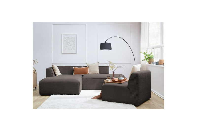 MEGEVE fixed corner sofa in corduroy - Left corner - BOBOCHIC - The Bradery