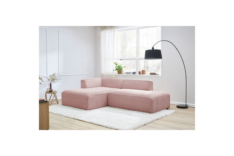 MEGEVE fixed corner sofa in corduroy - Left corner - BOBOCHIC - The Bradery