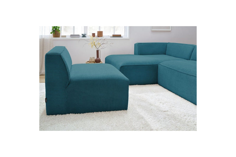 MEGEVE fixed corner sofa in corduroy - Left corner - BOBOCHIC - The Bradery