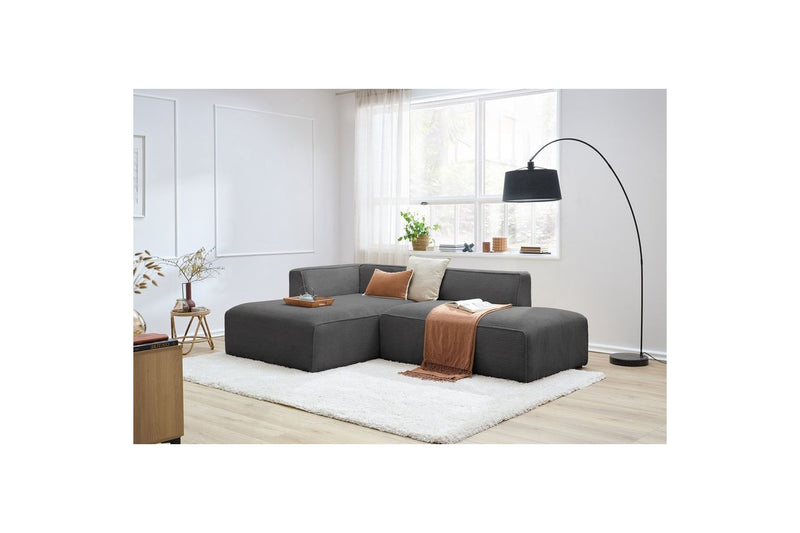 MEGEVE fixed corner sofa in corduroy - Left corner - BOBOCHIC - The Bradery