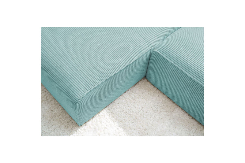 MEGEVE fixed corner sofa in corduroy - Left corner - BOBOCHIC - The Bradery