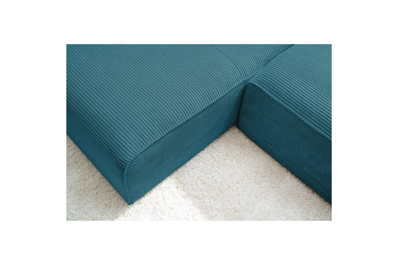 MEGEVE fixed corner sofa in corduroy - Left corner - BOBOCHIC - The Bradery