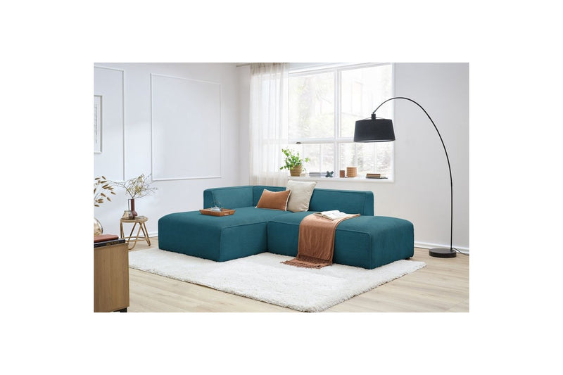 MEGEVE fixed corner sofa in corduroy - Left corner - BOBOCHIC - The Bradery