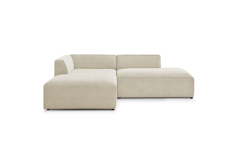 MEGEVE fixed corner sofa in corduroy - Left corner - BOBOCHIC - The Bradery