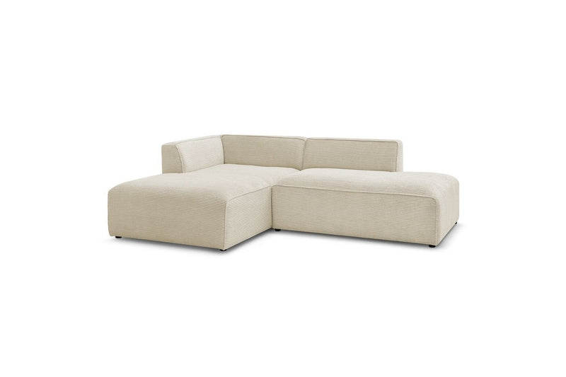 MEGEVE fixed corner sofa in corduroy - Left corner - BOBOCHIC - The Bradery