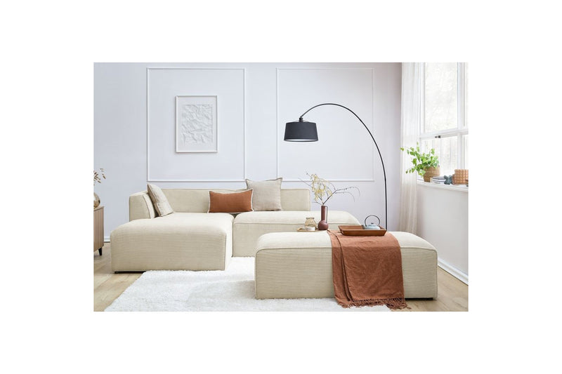 MEGEVE fixed corner sofa in corduroy - Left corner - BOBOCHIC - The Bradery