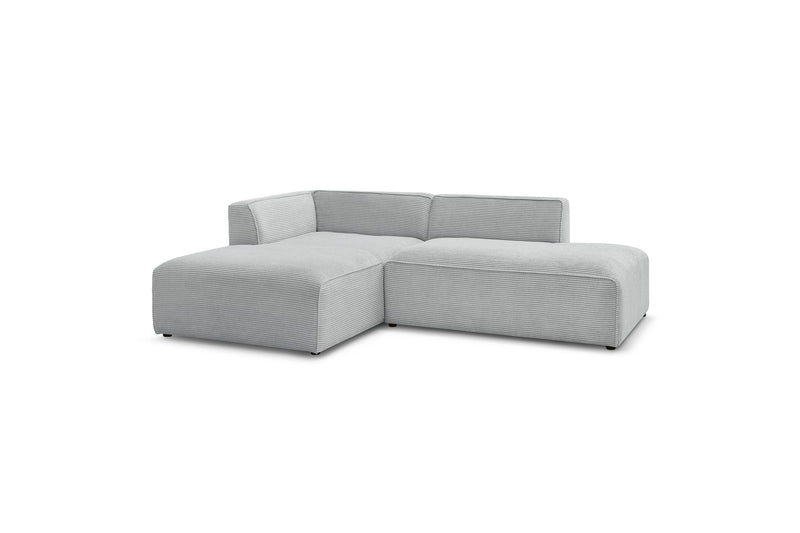 MEGEVE fixed corner sofa in corduroy - Left corner - BOBOCHIC - The Bradery