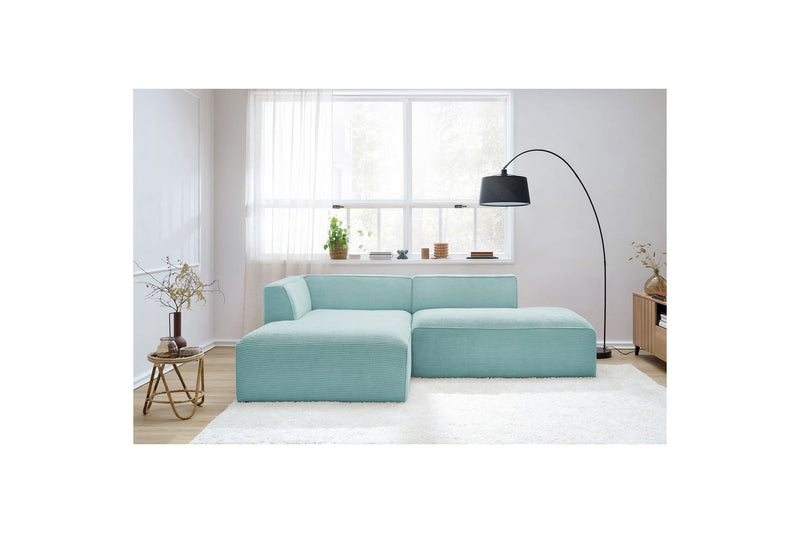 MEGEVE fixed corner sofa in corduroy - Left corner - BOBOCHIC - The Bradery