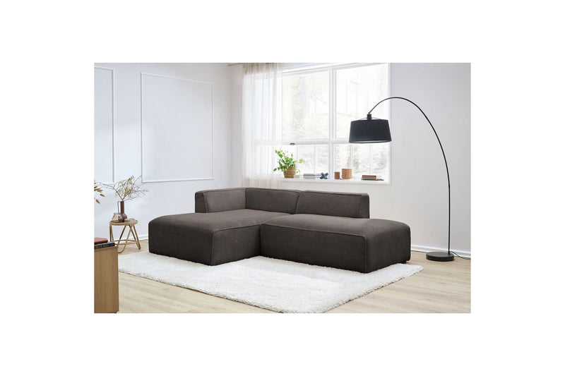 MEGEVE fixed corner sofa in corduroy - Left corner - BOBOCHIC - The Bradery