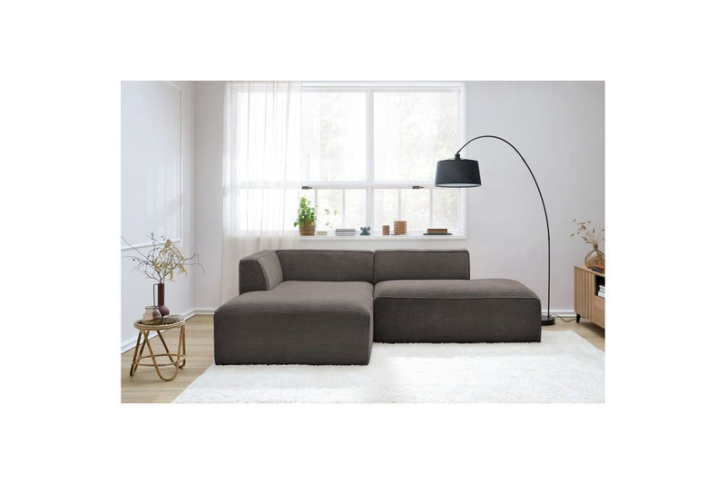 MEGEVE fixed corner sofa in corduroy - Left corner - BOBOCHIC - The Bradery