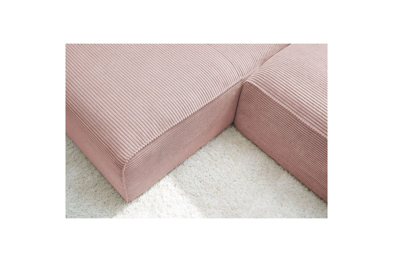 MEGEVE fixed corner sofa in corduroy - Left corner - BOBOCHIC - The Bradery