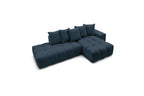 MONT WHITE fixed corner sofa in fabric - Right-hand corner - BOBOCHIC - The Bradery