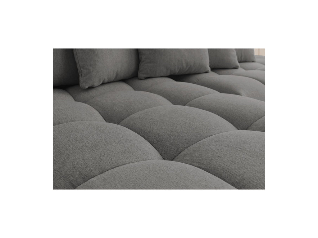 Fixed MONT WHITE fabric corner sofa - Right-hand corner - BOBOCHIC - The Bradery