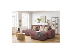 Fixed MONT WHITE fabric corner sofa - Right-hand corner - BOBOCHIC - The Bradery