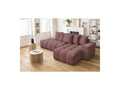 Fixed MONT WHITE fabric corner sofa - Right-hand corner - BOBOCHIC - The Bradery