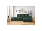 MONT WHITE fixed corner sofa in fabric - Right-hand corner - BOBOCHIC - The Bradery