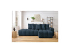 MONT WHITE fixed corner sofa in fabric - Right-hand corner - BOBOCHIC - The Bradery