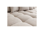 MONT WHITE fixed corner sofa in fabric - Right-hand corner - BOBOCHIC - The Bradery