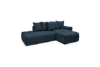 Fixed MONT WHITE fabric corner sofa - Right-hand corner - BOBOCHIC - The Bradery