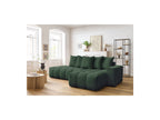 MONT WHITE fixed corner sofa in fabric - Right-hand corner - BOBOCHIC - The Bradery