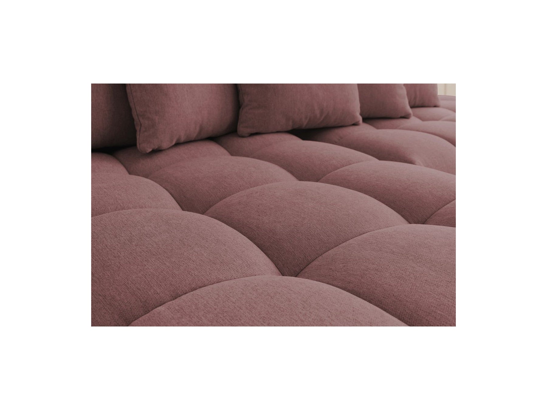 Fixed MONT WHITE fabric corner sofa - Right-hand corner - BOBOCHIC - The Bradery