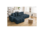Fixed MONT WHITE fabric corner sofa - Left-hand corner - BOBOCHIC - The Bradery