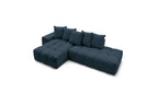 Fixed MONT WHITE fabric corner sofa - Left-hand corner - BOBOCHIC - The Bradery