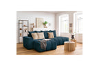 Fixed corner sofa MONT WHITE in fabric - Left-hand corner - BOBOCHIC - The Bradery