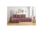Fixed MONT WHITE corner sofa in fabric - Left-hand corner - BOBOCHIC - The Bradery