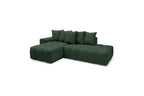 Fixed MONT WHITE fabric corner sofa - Left-hand corner - BOBOCHIC - The Bradery