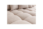 Fixed MONT WHITE fabric corner sofa - Left-hand corner - BOBOCHIC - The Bradery