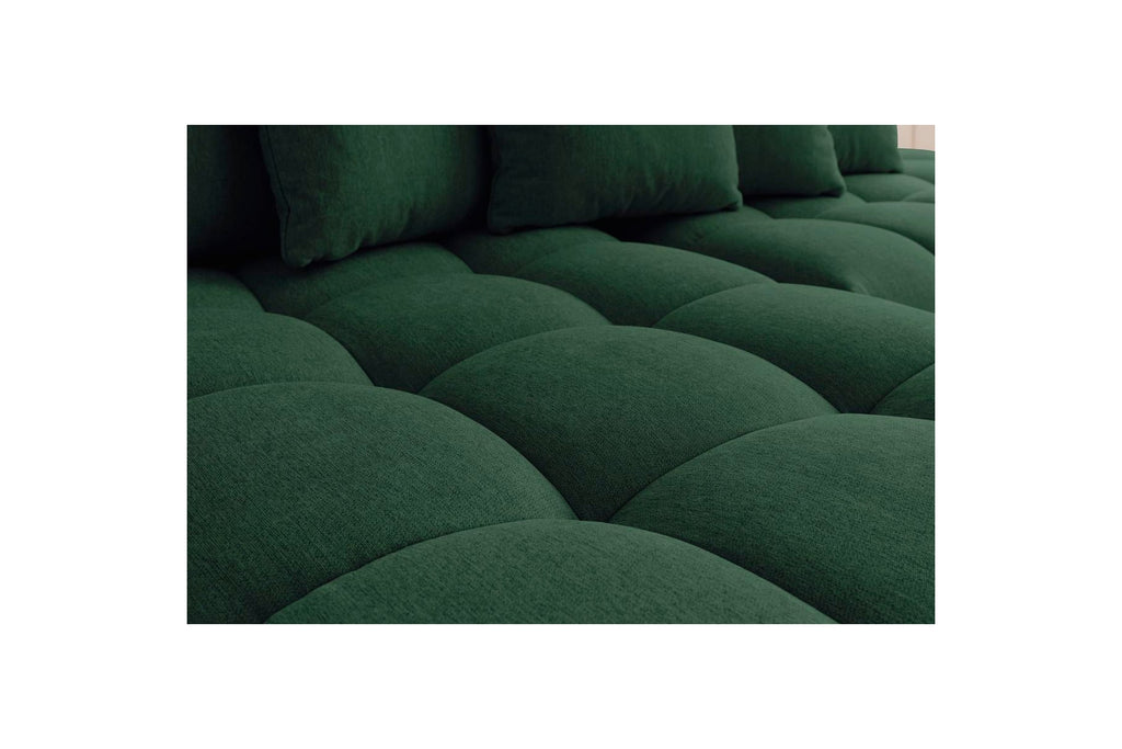 Fixed MONT WHITE fabric corner sofa - Left-hand corner - BOBOCHIC - The Bradery
