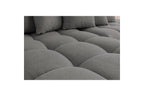 Fixed corner sofa MONT WHITE in fabric - Left-hand corner - BOBOCHIC - The Bradery
