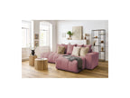Fixed MONT WHITE corner sofa in velvet - Right-hand corner - BOBOCHIC - The Bradery