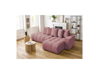Fixed MONT WHITE corner sofa in velvet - Right-hand corner - BOBOCHIC - The Bradery