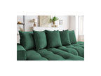 MONT WHITE fixed corner sofa in velvet - Left-hand corner - BOBOCHIC - The Bradery